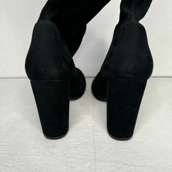 Stuart Weitzman Highland Boots Over Knee Size 9.5 Black Suede Leather MSRP $950 - Picture 11 of 11